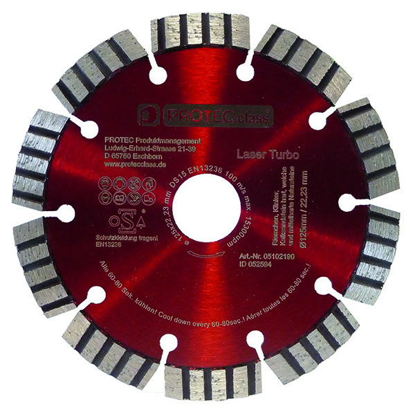 PDT125 Diamanttrennscheibe 125 Turbo