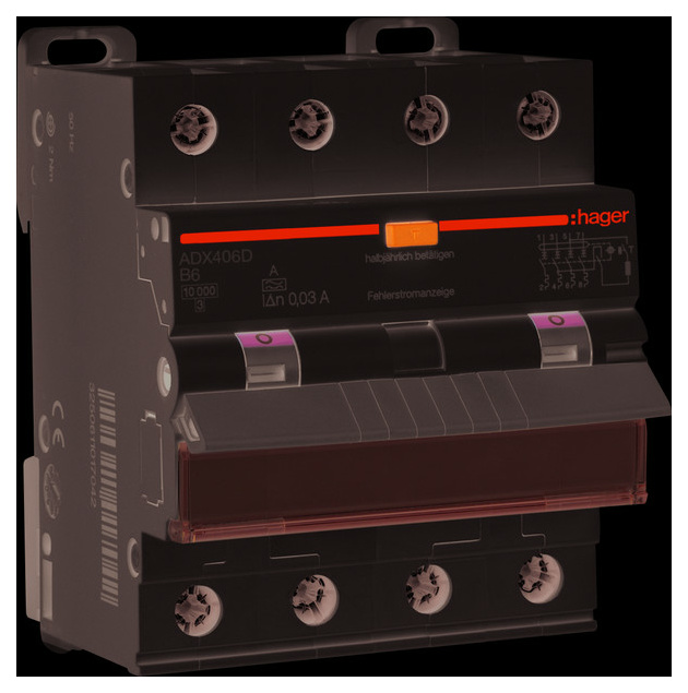 ADX416D FI-LS 4P 10kA B-16A 30mA A