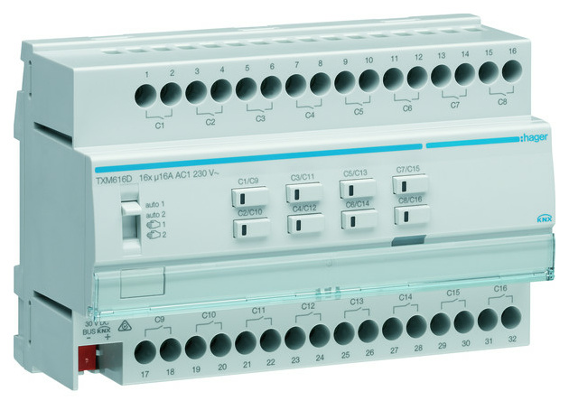 TXM620D Schalt/Jalousieausg KNX 20/10f