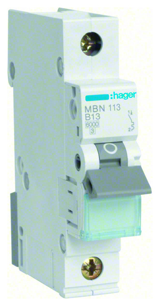 Hager MBN125 Sicherungsautomat 1P 6kA B-25A 1M