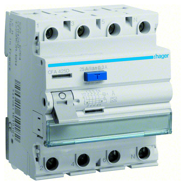 CFA425D FI-Schutzschalter 4P 25A 300mA