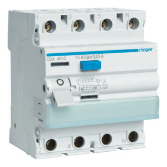 CDA425D FI-Schutzschalter 4P 25A 30mA