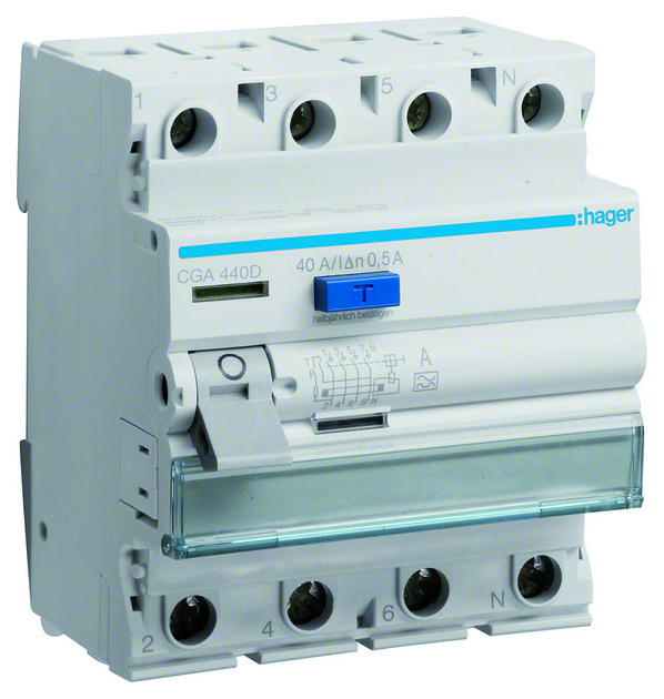 CGA440D FI-Schutzschalter 4P 40A 500mA