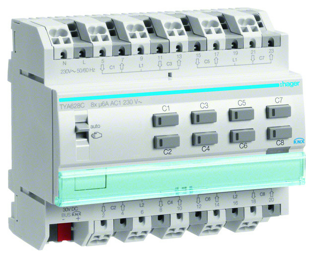 TYA624C Jalousieausgang 4fach 230V