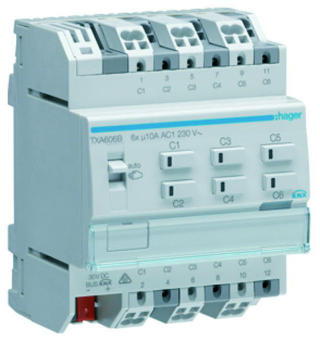 TXA606B Schalt-/Jalousieausg easy, 6/3-f