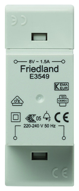 E 3549 KLINGELTRAFO 230V/8