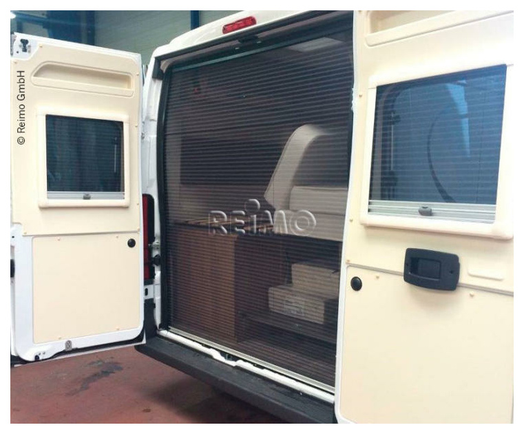 Moskitonetz Ducato ab Bj.07 Heck, H2-Dach mit hoher Tür
