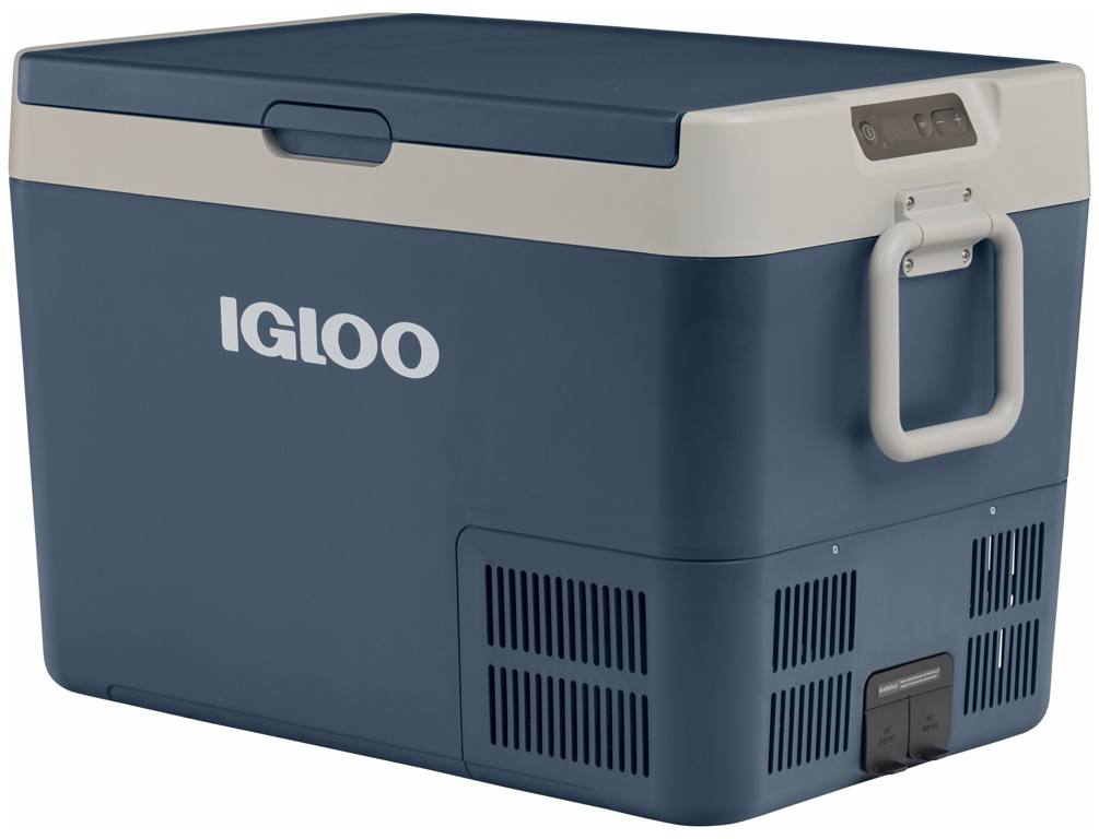 Igloo ICF60 Kompressor-Kühlbox, 12 / 24 / 230 V, 59 L, blau