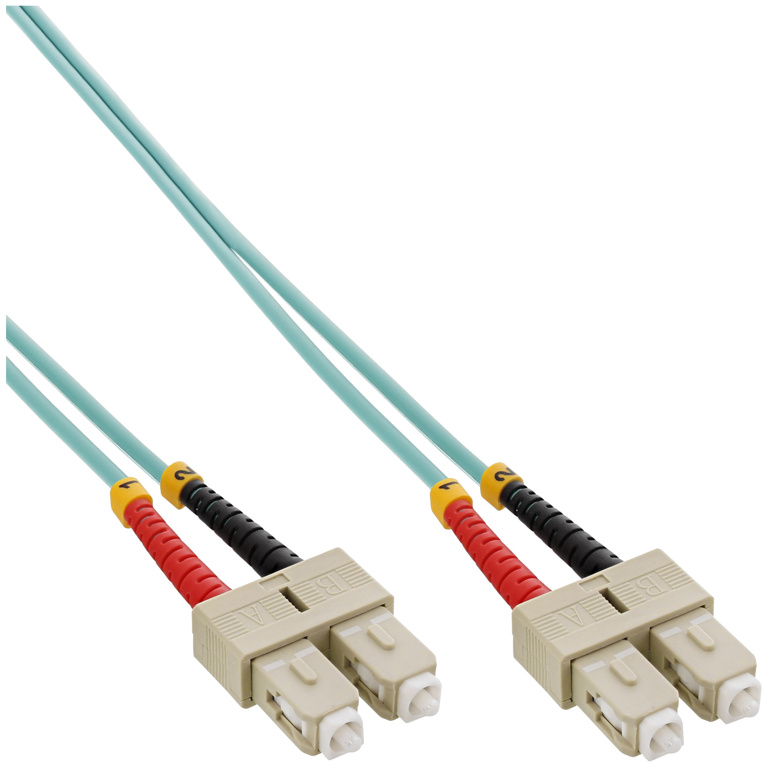 InLine LWL Duplex Kabel, SC/SC, 50/125µm, OM3, 2m 83502O