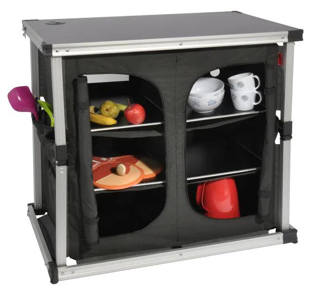 Isabella Pop-Up Campingschrank mit Ausschnitt, 84 x 50 x 81 cm