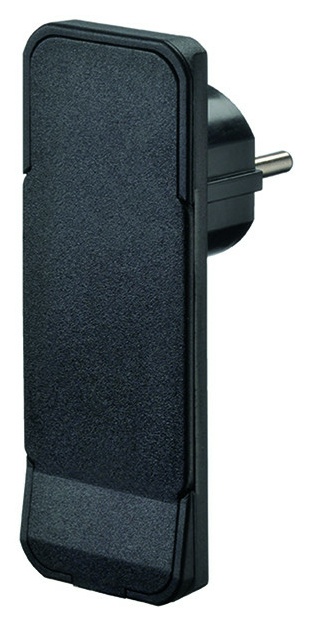 PSFSS Schuko-Flachstecker schwarz