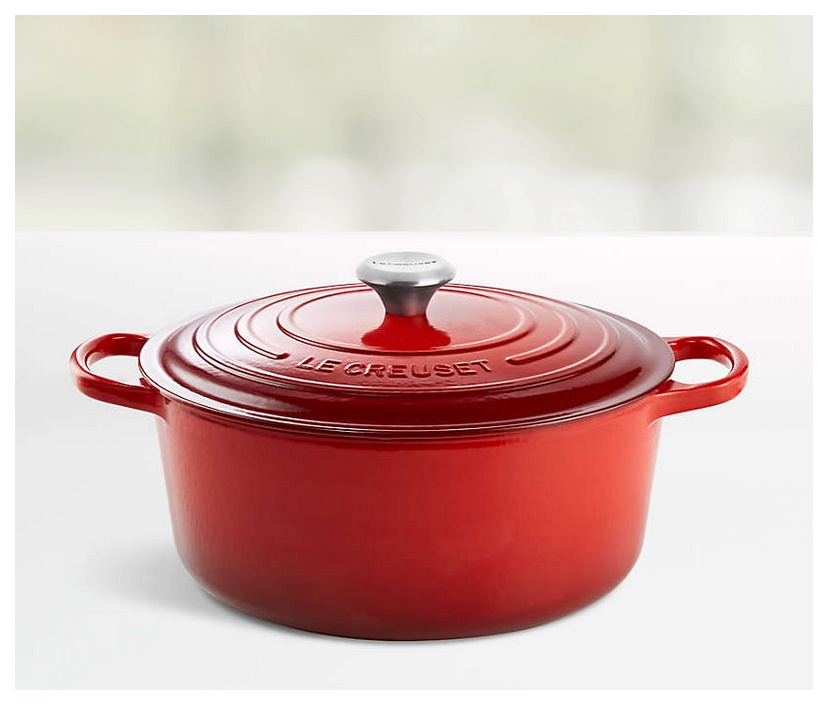 Le Creuset Signature Bräter rund 30 cm kirschrot, Emaille hell 24147261148