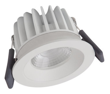 SPOT LED FIX 8W/3000K WT DIM IP44