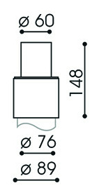 Reduzierstück Mast Ø 76/60 RAL oder DB