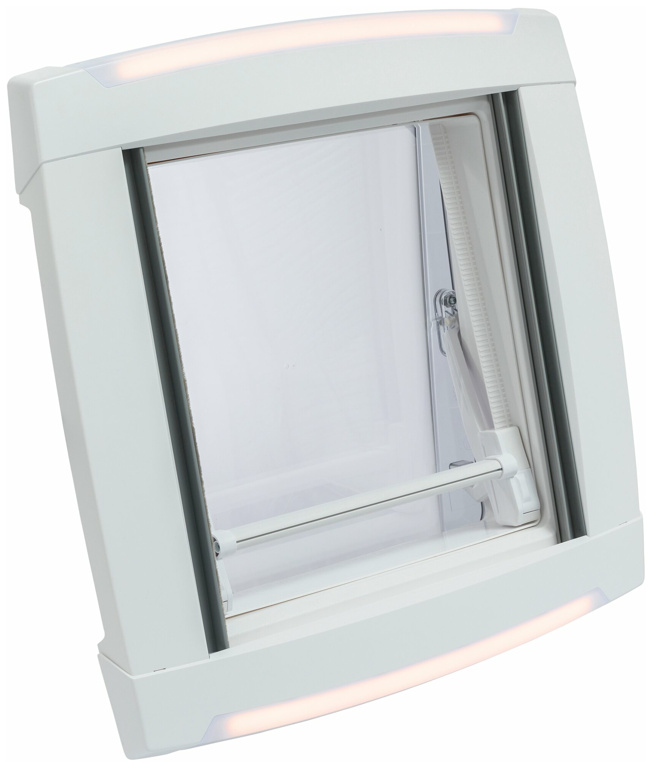 MPK VisionStar M 2, 40 x 40 cm, mit LED, signalweiß, Dachstärke: 55-90 mm