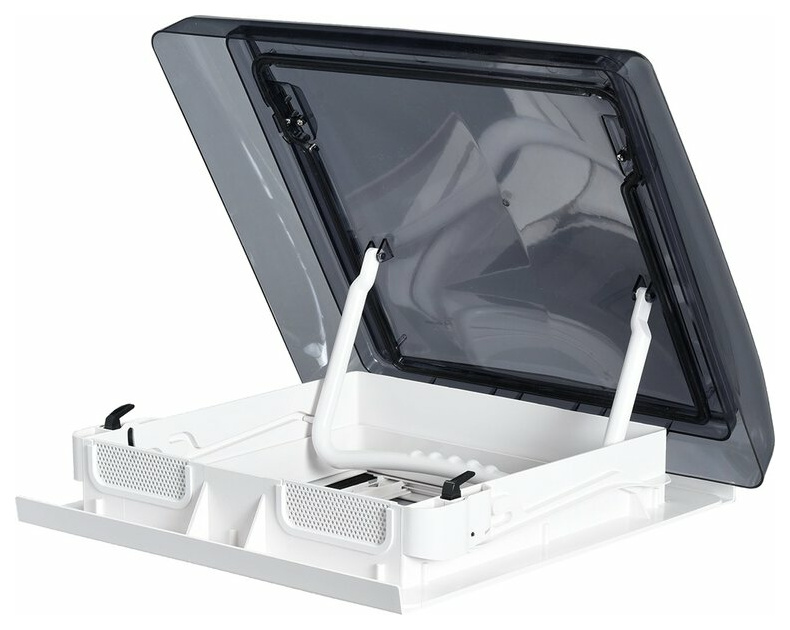 MaxxAir SKYMAXX Dachhaube 40x40cm mit LED-Beleuchtung, Dachstärke 23-60mm
