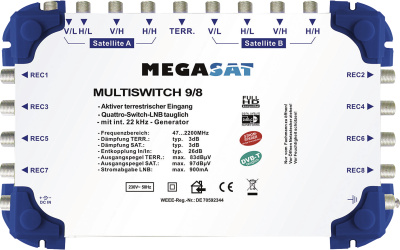 Multiswitch 9/8 Multischalter