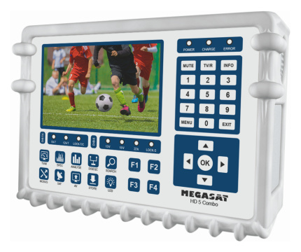 HD 5 Combo, Messung von DVB-S/-S2/-S2X/-C/-C2/-T/-T2