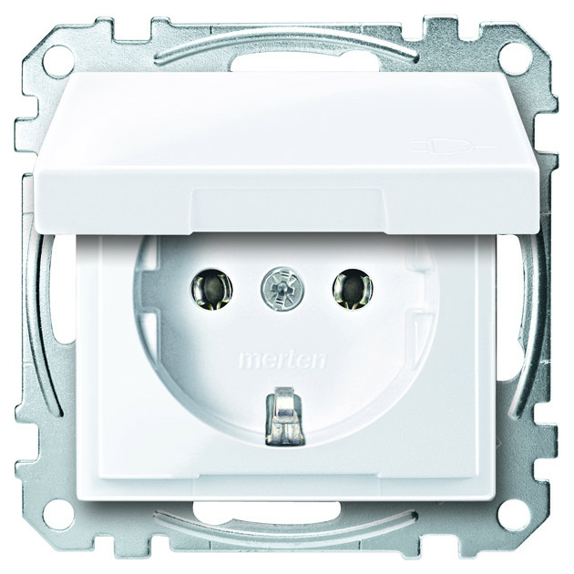 MEG2311-0460 SCHUKO m. Kld., aluminium,