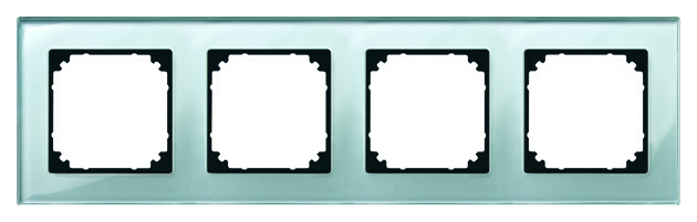 489460 Echtglasrahmen 4fach diamant