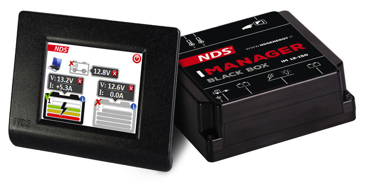 Touchscreen Batterie-Management 12V/150A