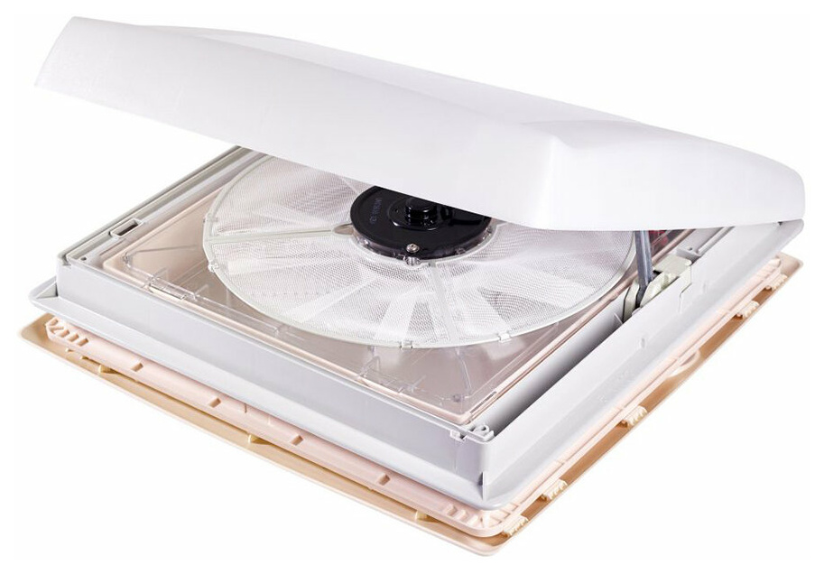 Dachhaube transparent mit Ventilator, 12 Volt