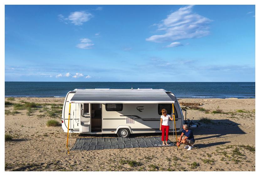 Fiamma Dachmarkise F80L - Polar White / Royal Grey