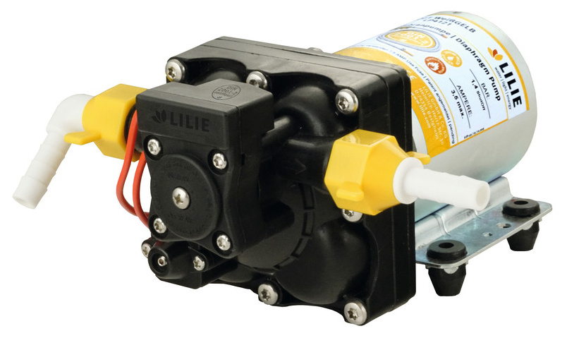 LILIE Soft Serie Pumpe WeißGELB mit Bypass-Steuerung 2,1 bar, 11,3l/min