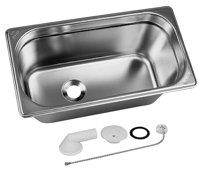 Becken Edelstahl 325x176mm