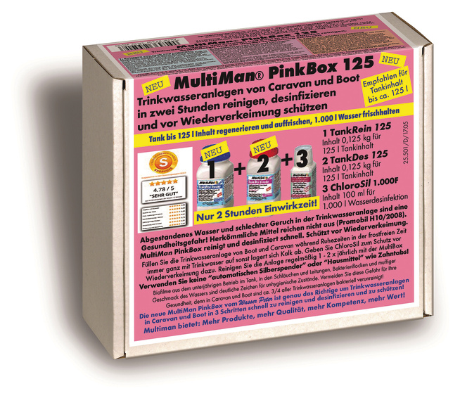 MultiMan PinkBox, 125 Reinigung der Trinkwasseranlage