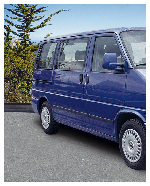 Flankenschutz für VW T5 Schwarz - Kurzer Radstand