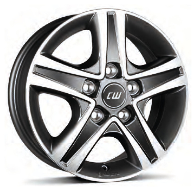 Alufelge Fiat Ducato light LK: 118, 6 x 15"", mystral anth. pol., 5-Loch