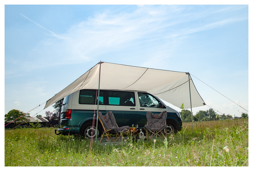 Reimo Tent Sonnensegel MAURITIUS 510 x 300 cm, hellgrau
