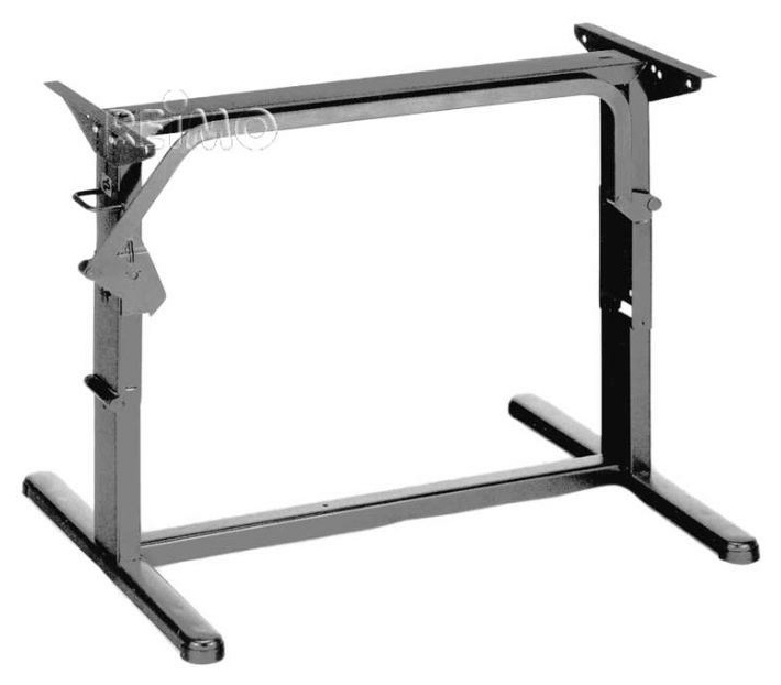 Hubtischgestell, Metall - 75 cm, Hellgrau