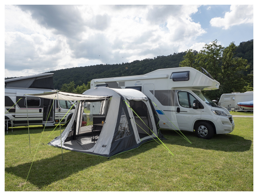 Aufblasbares Busvorzelt Tour Breeze Air, Anbauhöhe 180-220 cm