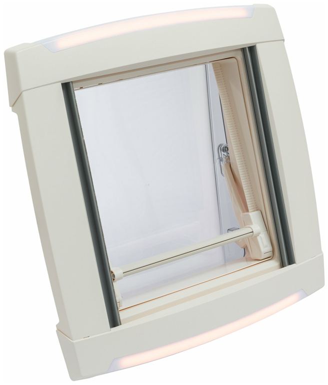 MPK VisionStar M 2 Dachhaube, 40 x 40 cm, mit LED, cremeweiß