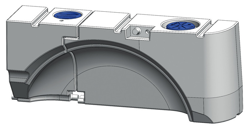 Trink- und Abwassertank für VW T5 / T6 - 93 l