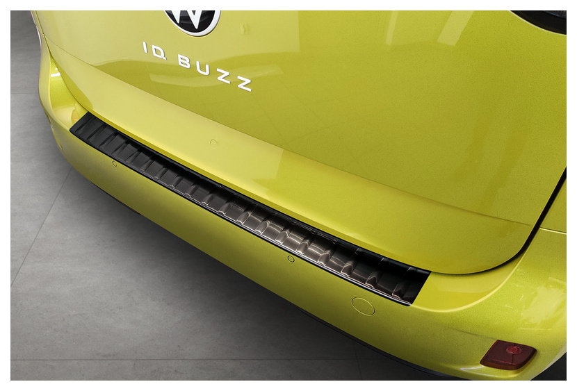 Ladekantenschutz für VW ID.Buzz, Edelstahl Mattschwarz