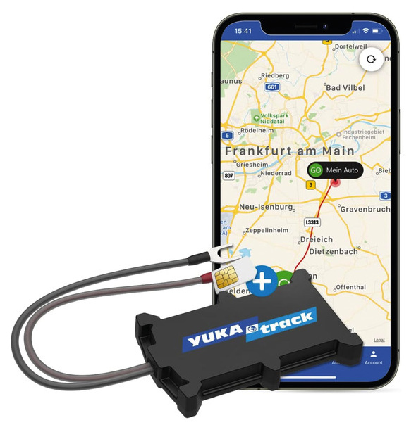 YUKAtrack easyWire GPS-Tracker, inkl. SIM-Karte, 2G