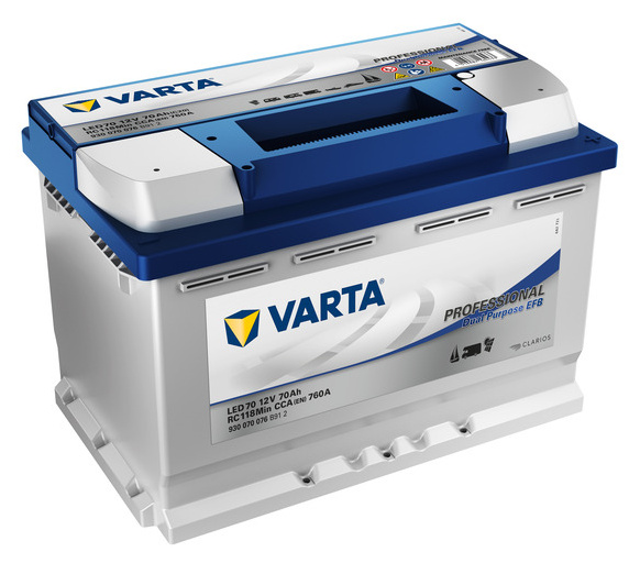 VARTA Professional Dual Purpose EFB - LED70 - 70 Ah