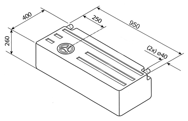 Universal Wassertank EV1802 - 89 l