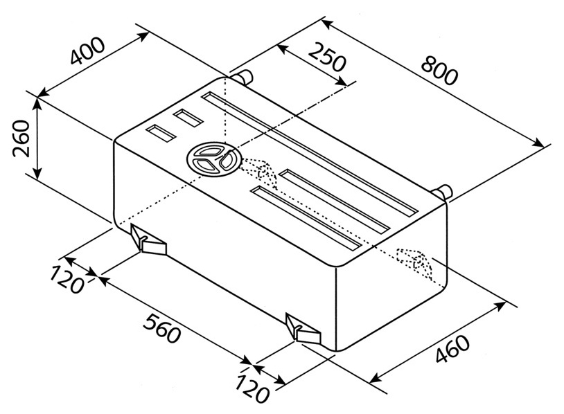 Frisch- und Abwassertank - 75 l - EV 1501
