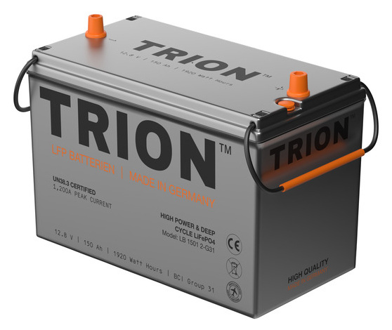 150 Ah Hochleistungs-LiFePO4-Batterie mit außergewöhnlich hohen Spitzenentladung