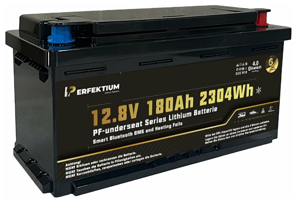 Lithium Batterie PF-Underseat-12 mit Heizung, 180 Ah