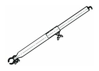 Piper Dachhakenstange, Stahl, 185 x 260 cm, 32 mm