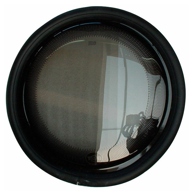 Polyplastic Bullauge starr, 380 mm (Glas = 356 mm) ohne Gummi