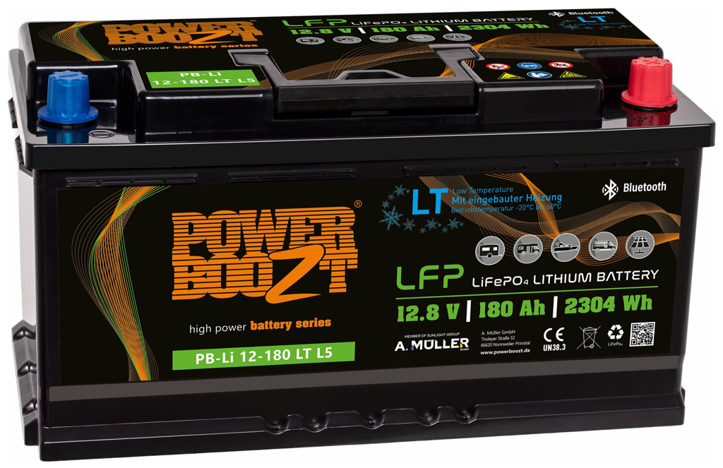 Powerboozt Lithium-Kaltwetterbatterie