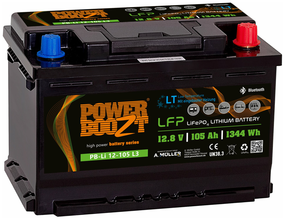 Powerboozt Lithium-Kaltwetterbatterie