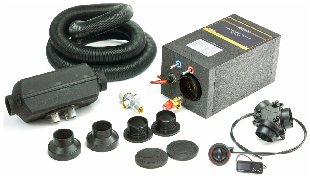 Warmduscher-Set mit 2 kW Standheizung PUNDMANN (6l)