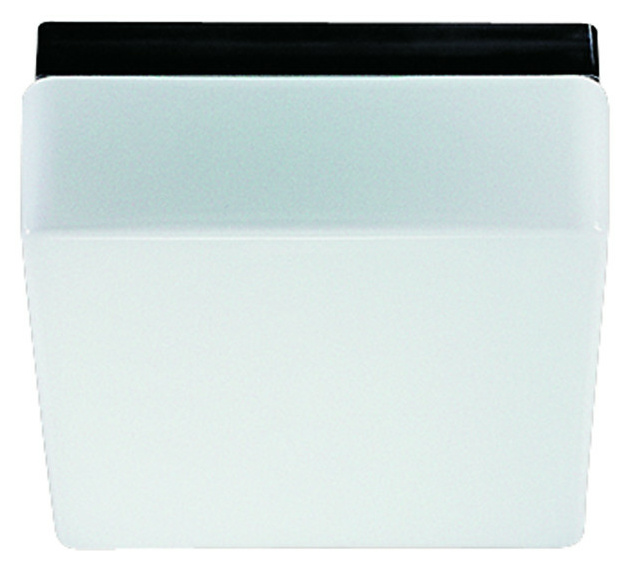 20128.003 Quadrat opal E27 75W schwarz